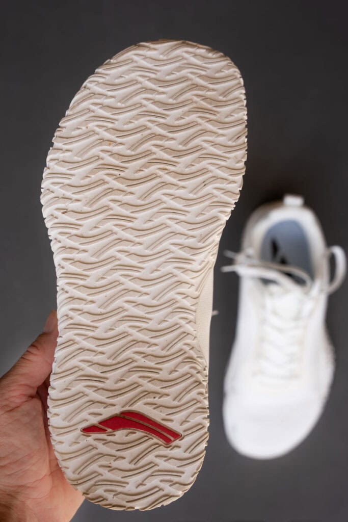 Wide base of the Avancus Apex Power V3 Barefoot Weightlifting Shoes