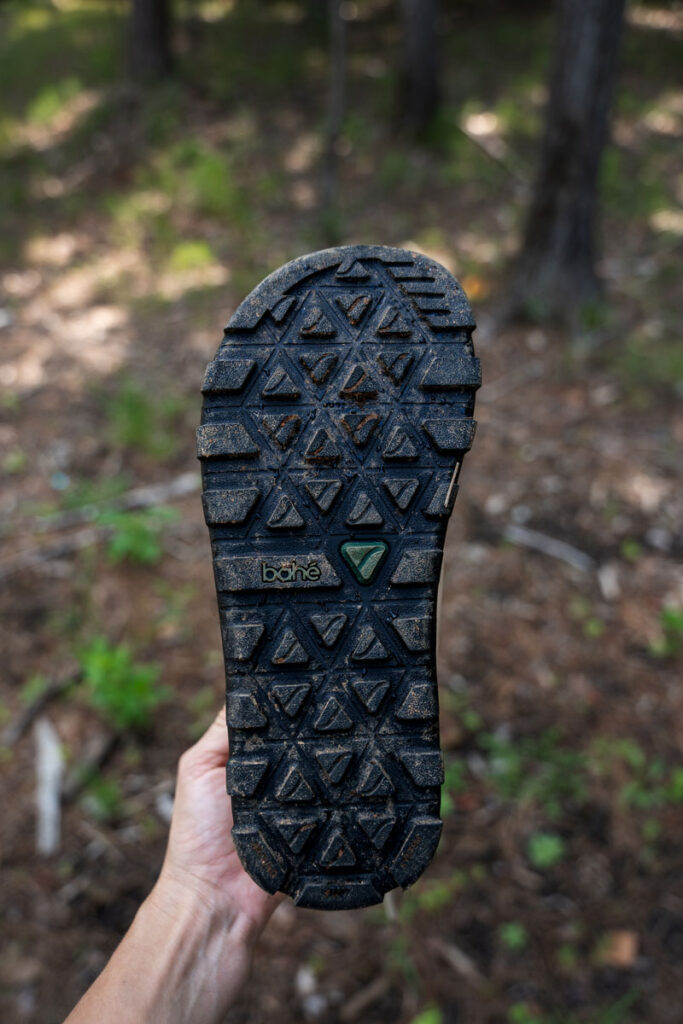 Deep lugs on the Bahe Rediscover Hiking Boots