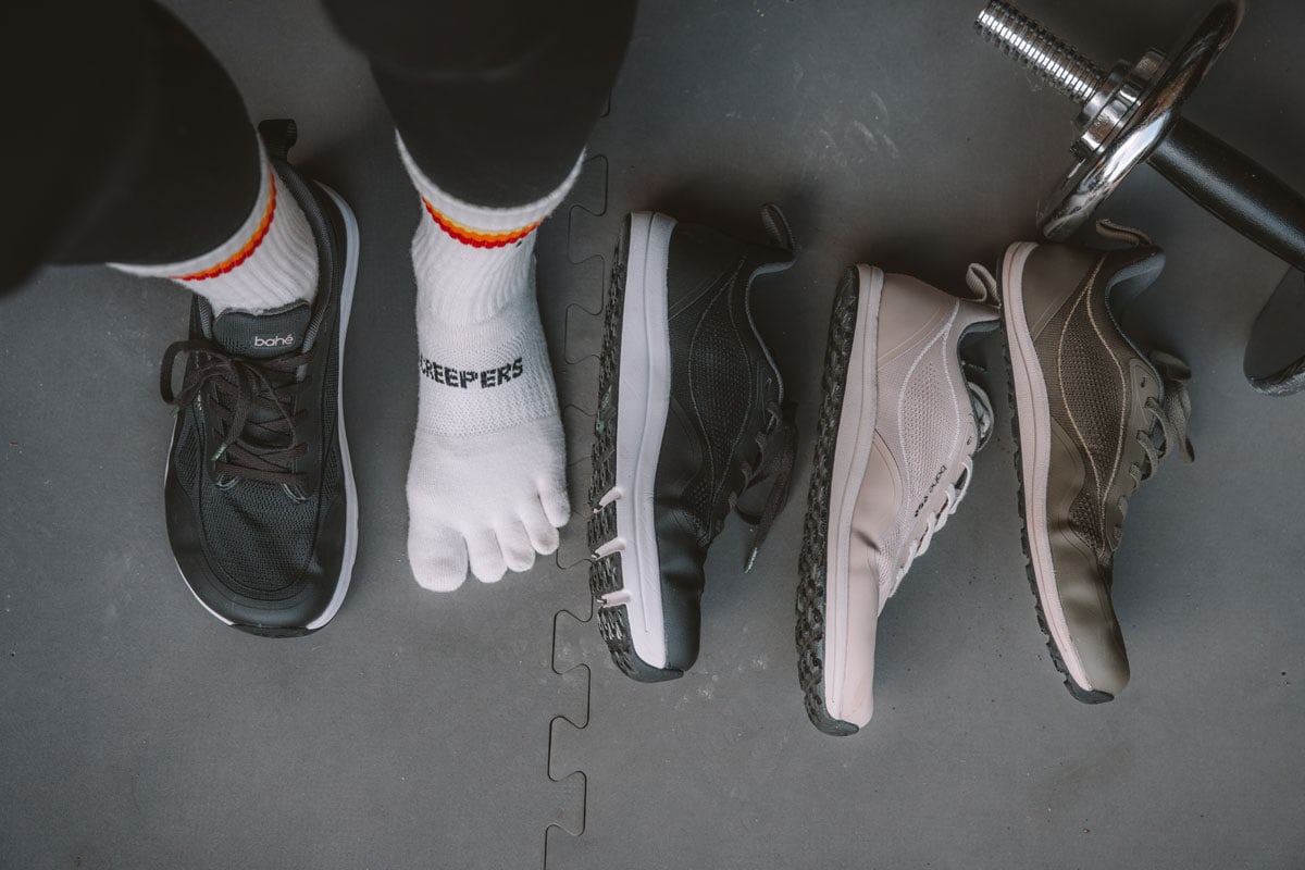 Bahé Modes barefoot athletic shoes offer three different levels of cushion for exercise