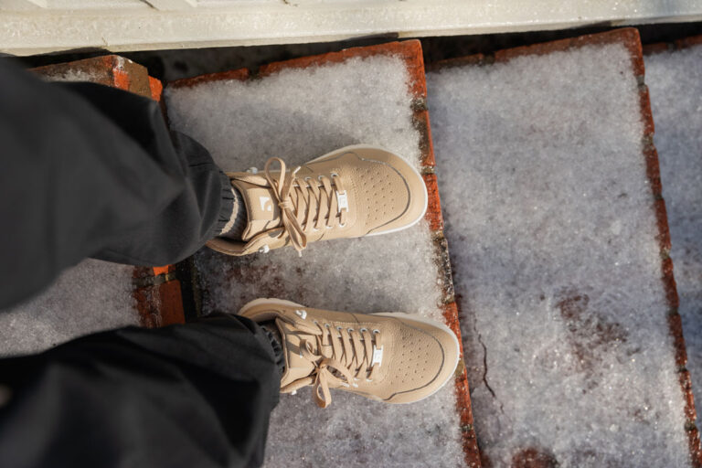 Barebarics UrbanEdge Waterproof boots in snow