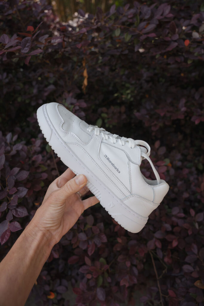 Barebarics Zing white leather barefoot sneakers