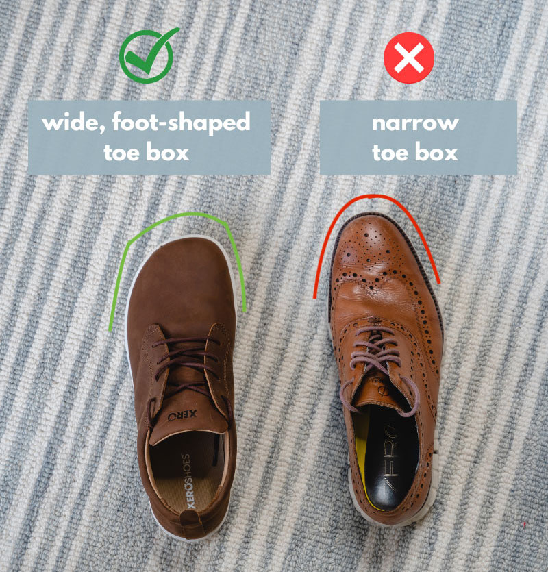 Xero Shoes Glenn, Men's Barefoot Dress shoes vs conventional dress shoes
