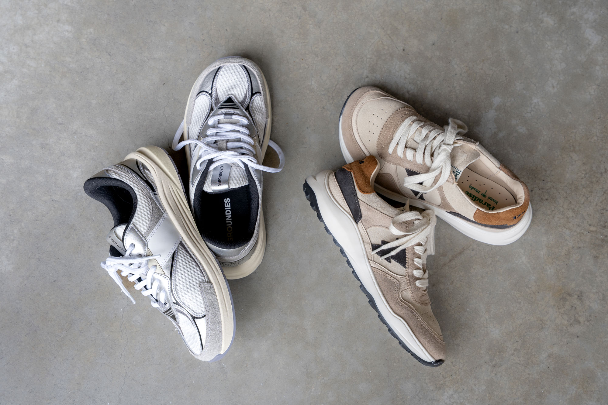 Barefoot Dad Sneakers with a wide toe box and chunky sole