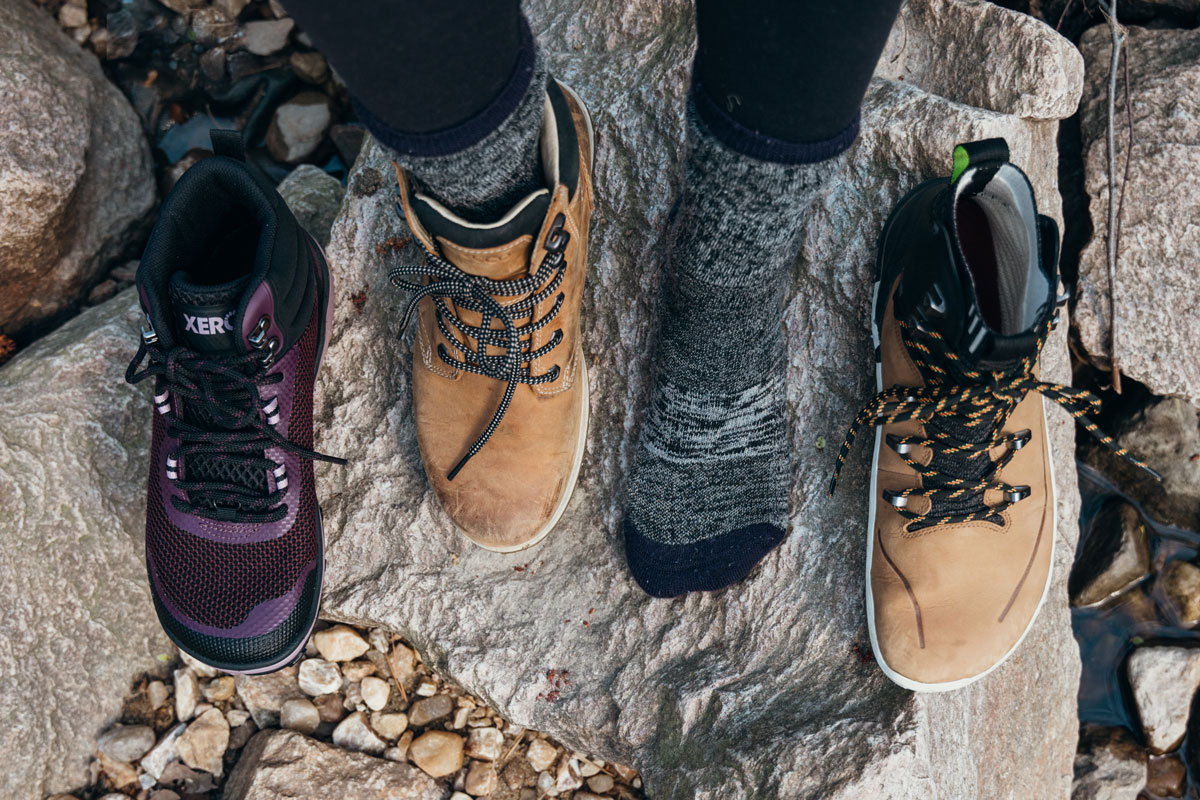 Barefoot Boots compared to traditional hiking boots