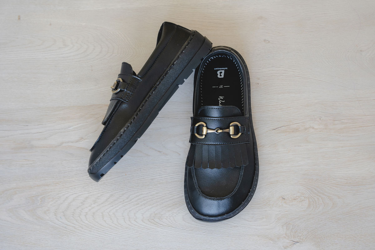 BeFlamboyant chunky wide toe box loafers with a zero-drop sole