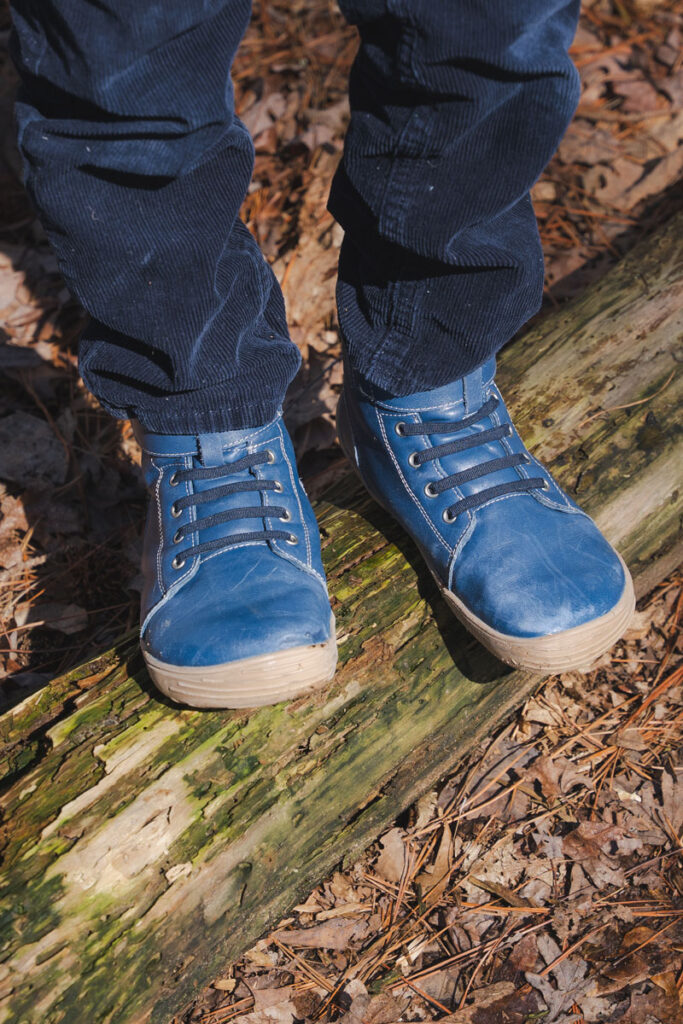 BeLenka leather barefoot winter boots for kids