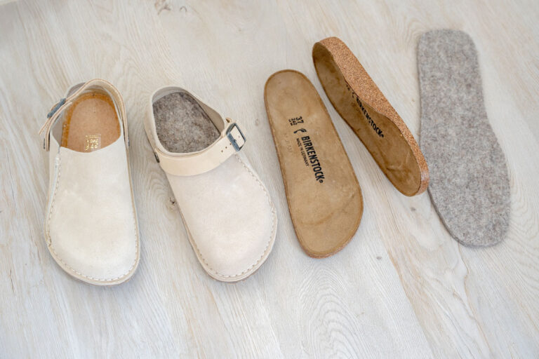 How to turn the Birkenstock Lutry into barefoot clogs