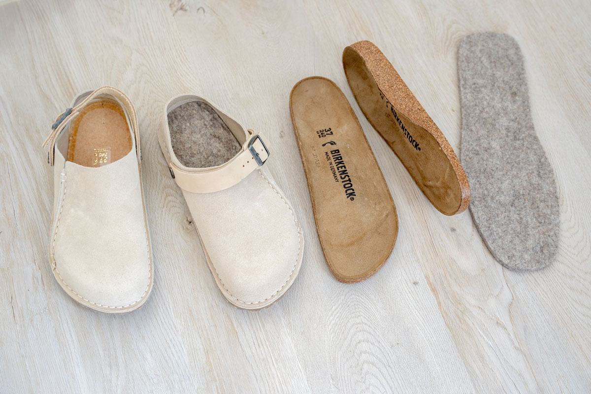 How to turn the Birkenstock Lutry into barefoot clogs