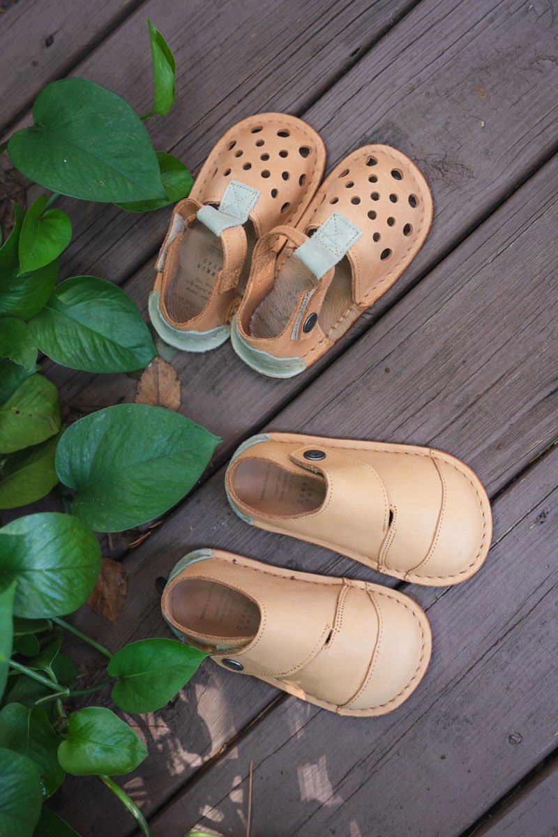 Common Tread barefoot leather shoes for kids