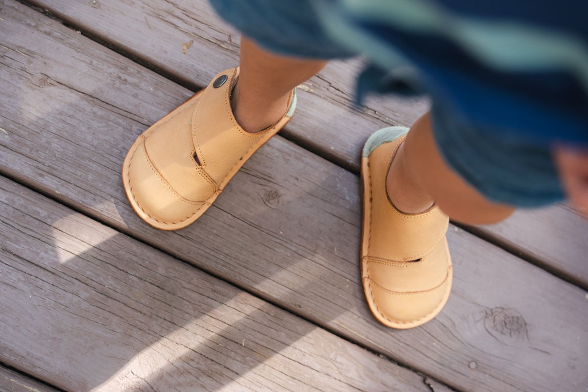 Common Tread barefoot leather shoes for kids