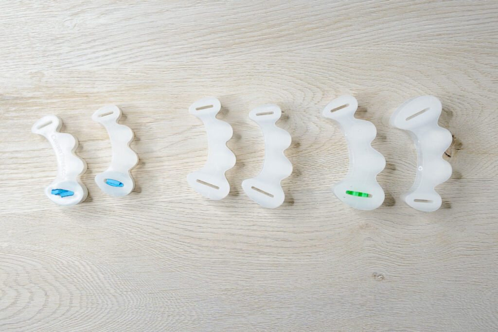 Different size of Correct Toes toe spacers