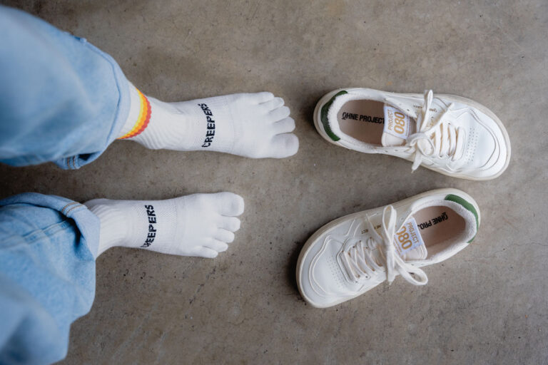 Creepers toe socks to wear with barefoot shoes