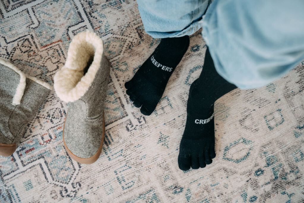 Creepers Merino Wool Boot Toe Socks