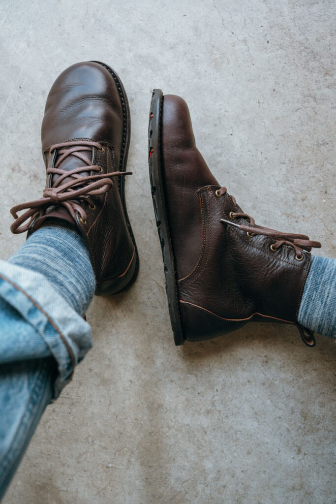 Gaucho Ninja Goodyear Welted barefoot leather work boots