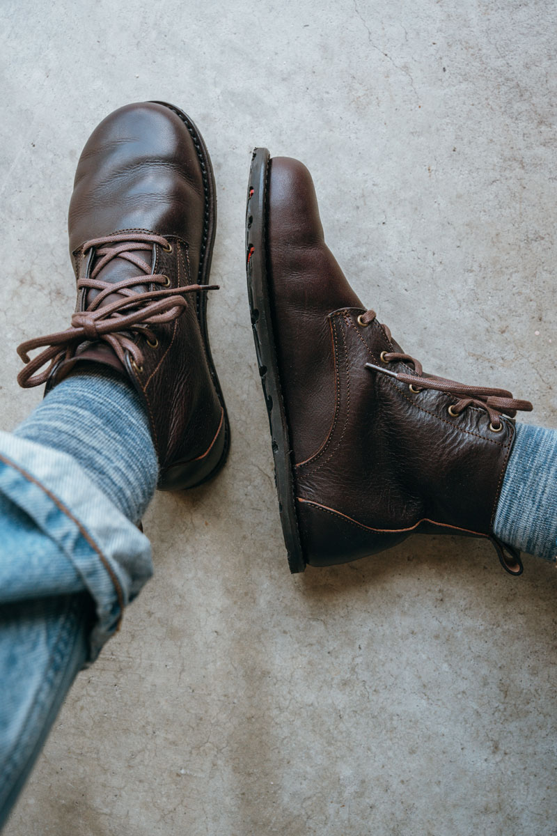  Gaucho Ninja Goodyear Welted barefoot leather work boots
