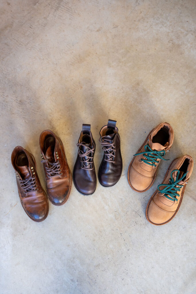 Swap pointed, narrow leather boots for wide toe box options from Gaucho Ninja and Jim Green
