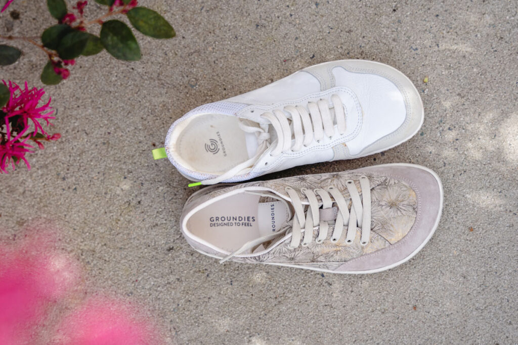 Groundies makes barefoot shoes for extra wide feet: Original barefoot fit vs new barefoot plus