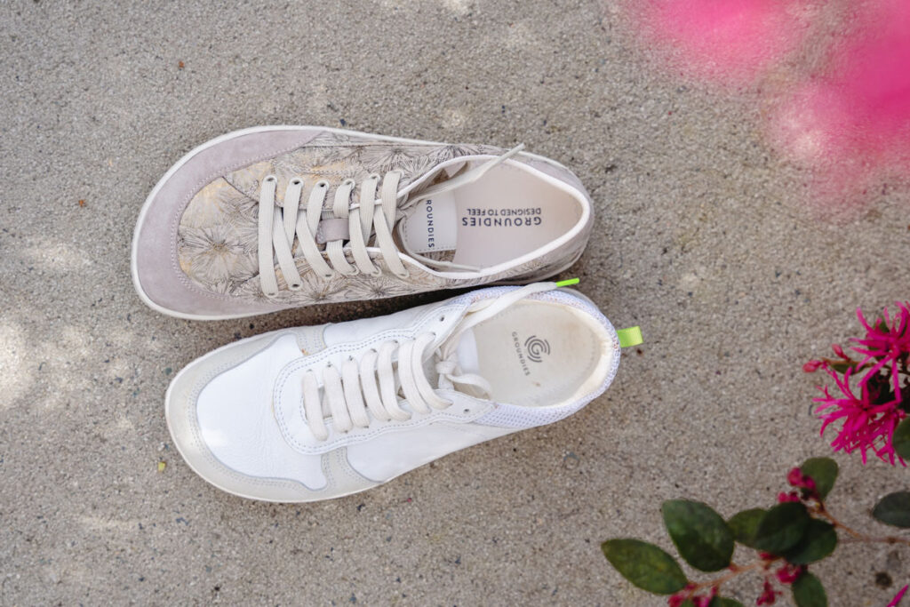 Groundies Barefoot GO1 sole compared to new wider Barefoot+ GO1 shoe