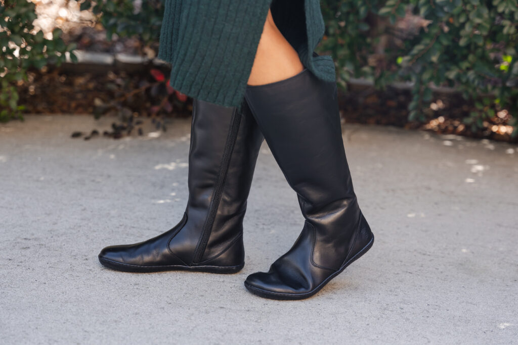 Groundies Mila, Tall Leather Barefoot boots