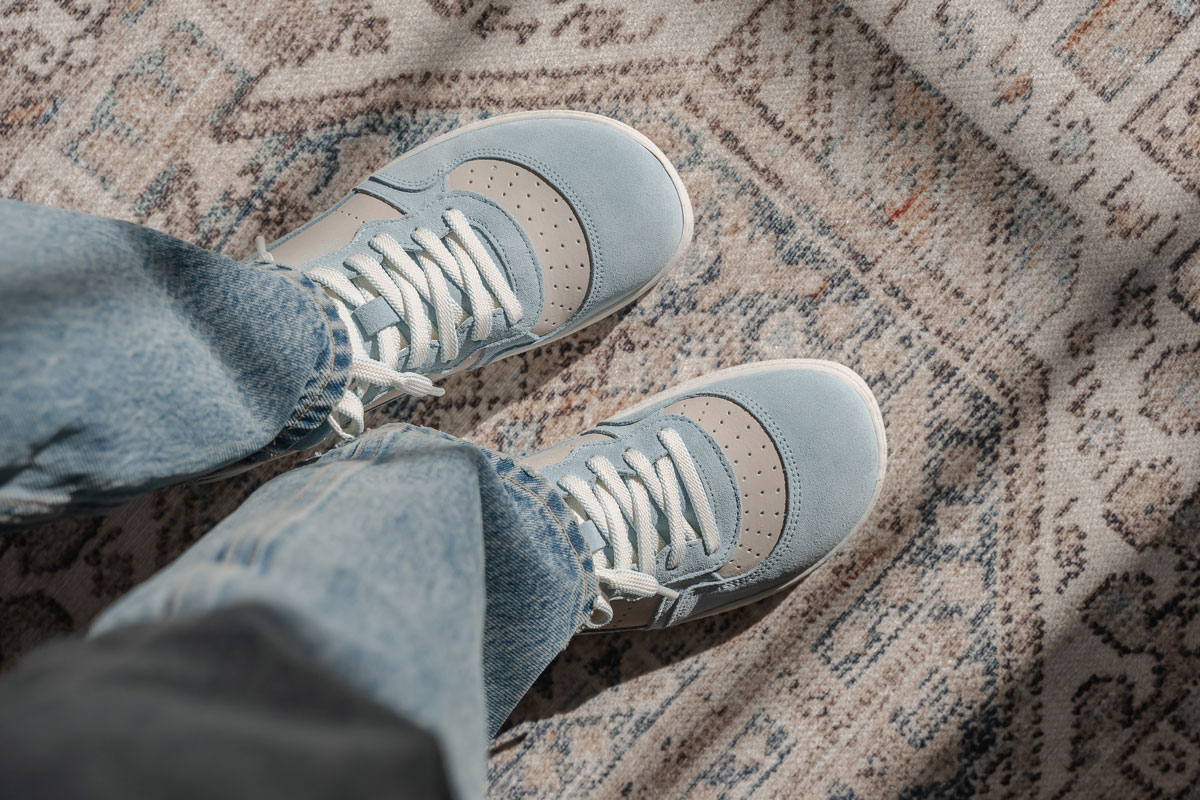 Groundies Nova barefoot sneakers in light blue