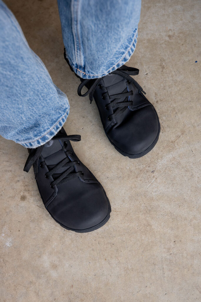 Gaucho Ninja Safety Sneakers have an extra wide toe box and a fiberglass toe cap