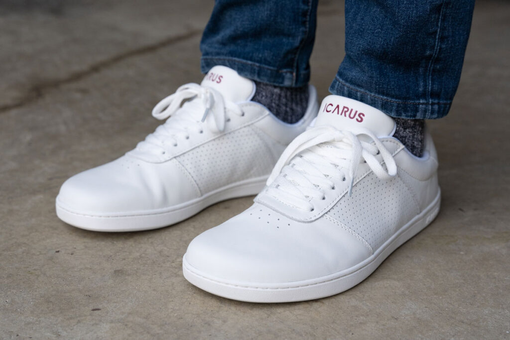 Icarus Footwear | Men's leather barefoot sneakers