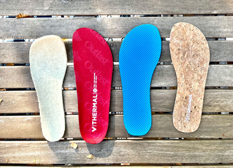 Insoles for barefoot shoes: cork insoles, wool insoles, felt insoles
