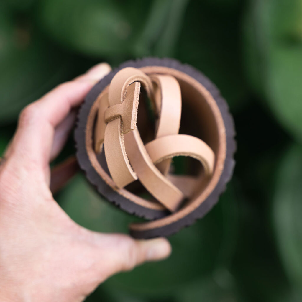 Laboo Leather barefoot sandals for women