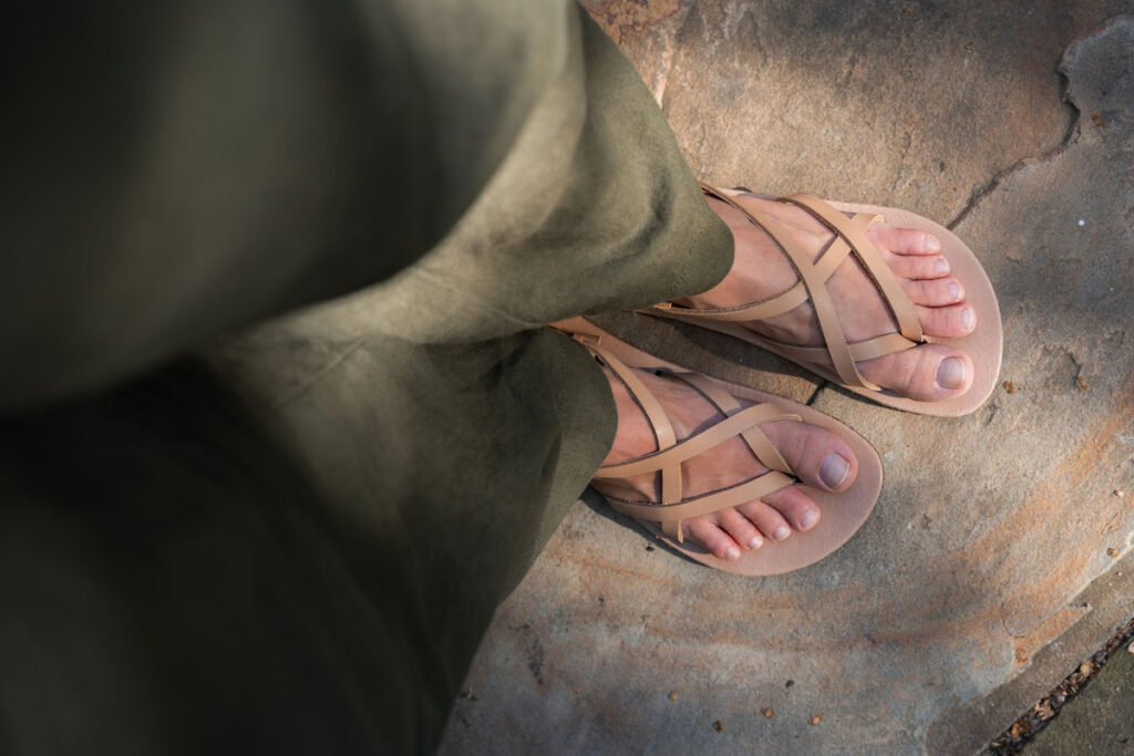 Women's barefoot leather sandals on Etsy