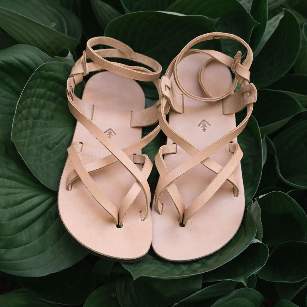 Laboo Leather barefoot sandals for women