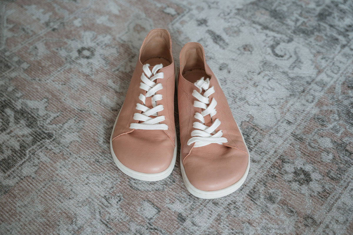 Lang.S Leather Pink barefoot sneakers