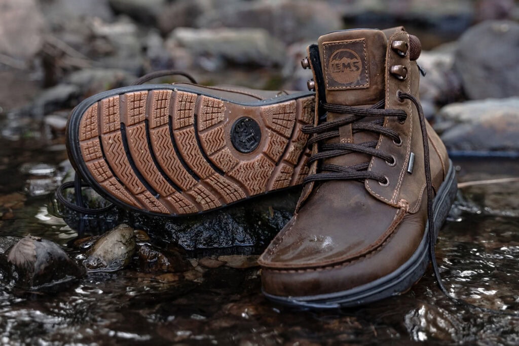 New Slip-resistant sole on the Lems Boulder Boot Grip