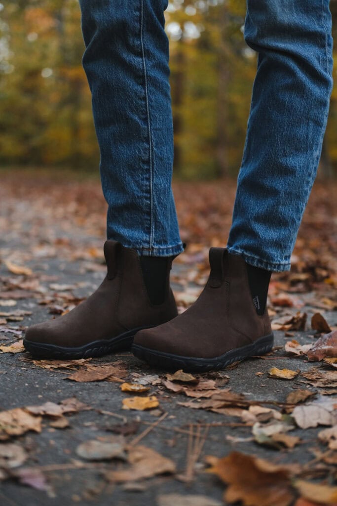Lems Chelsea boots with a wide toe box are a great replacement for Blundstone boots