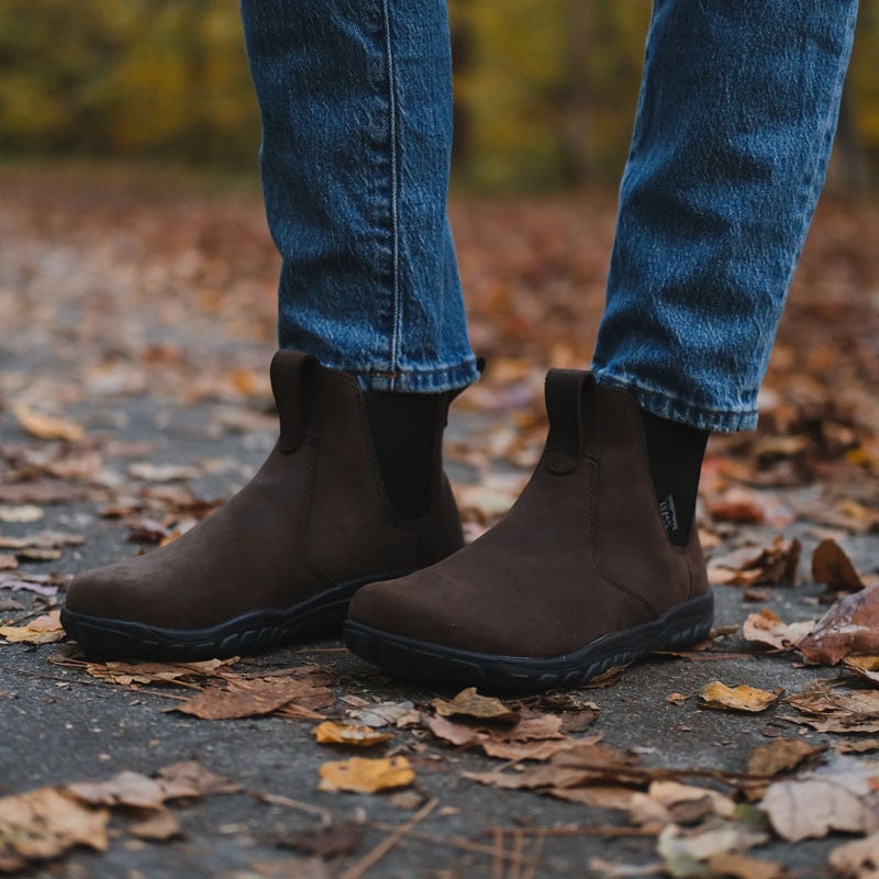 Lems Chelsea boots with a wide toe box are a great replacement for Blundstone boots