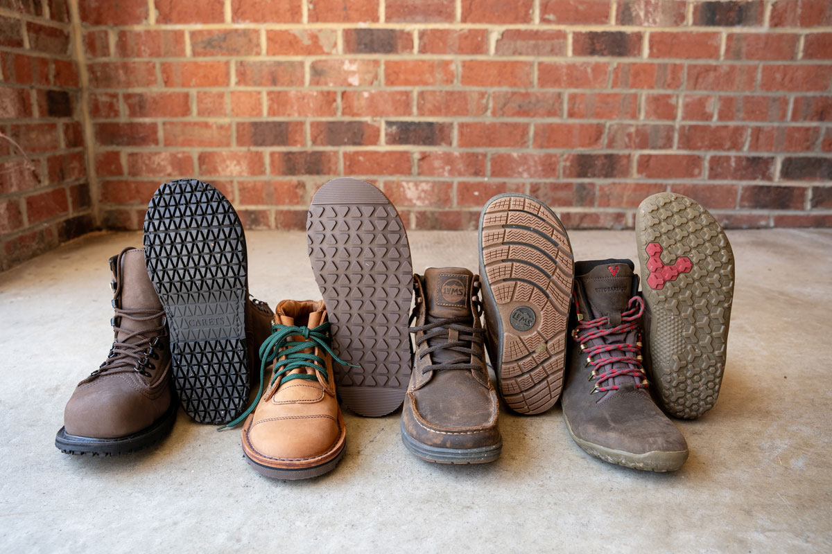 Steel Toe Wide Toe Box Boots and barefoot work boots