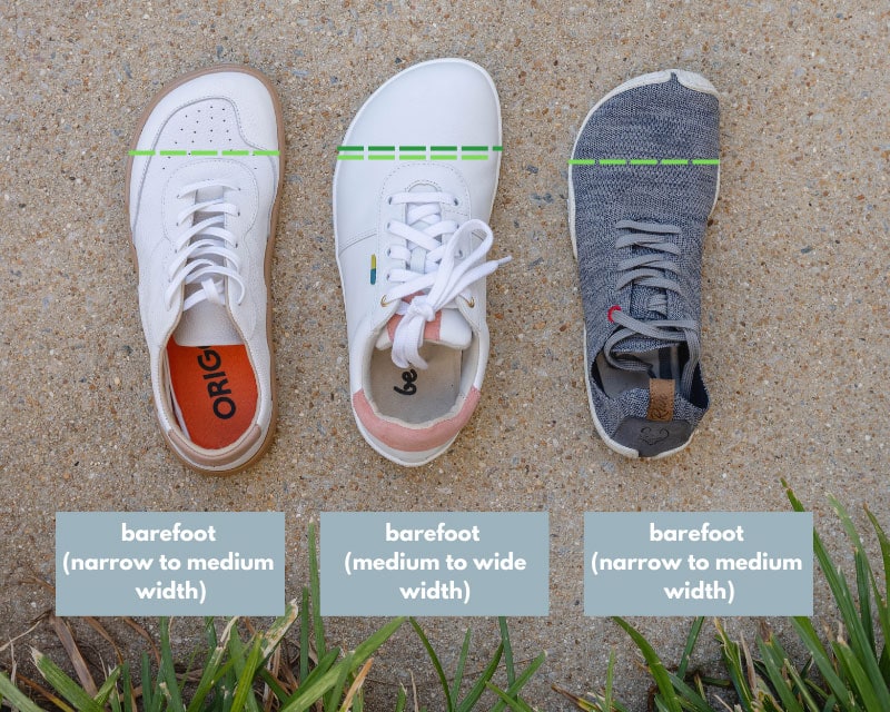 Narrow barefoot shoes vs wide barefoot shoes