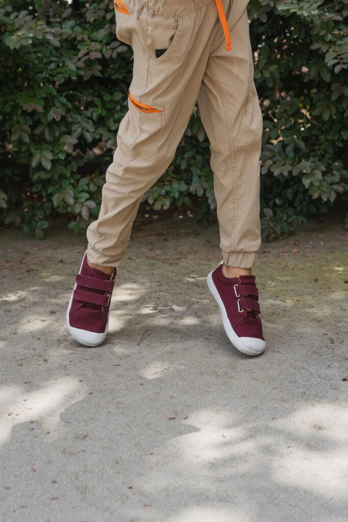 Origo kids barefoot shoes low tops with velcro straps 