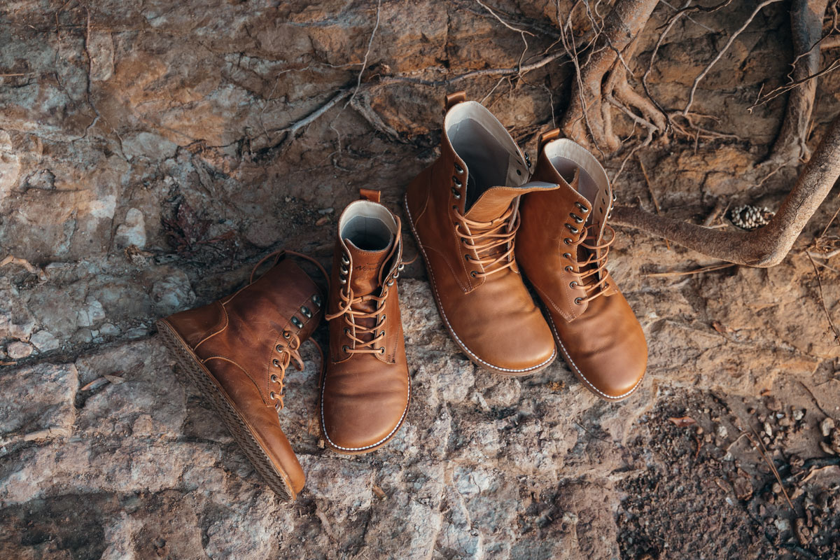 Origo Nomad leather barefoot boots