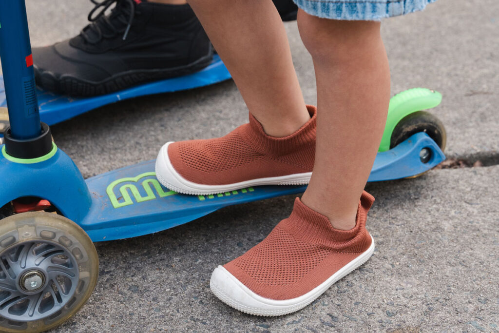 Kid's slip-on barefoot shoes from Saguaro Shoes