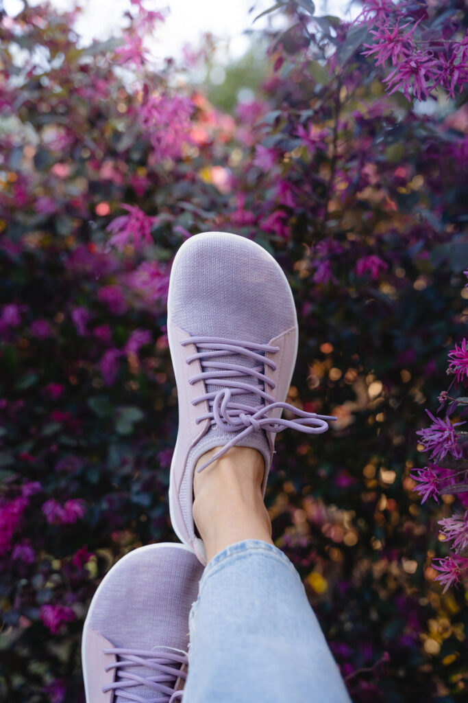 Wide toe box of the Saguaro barefoot shoes