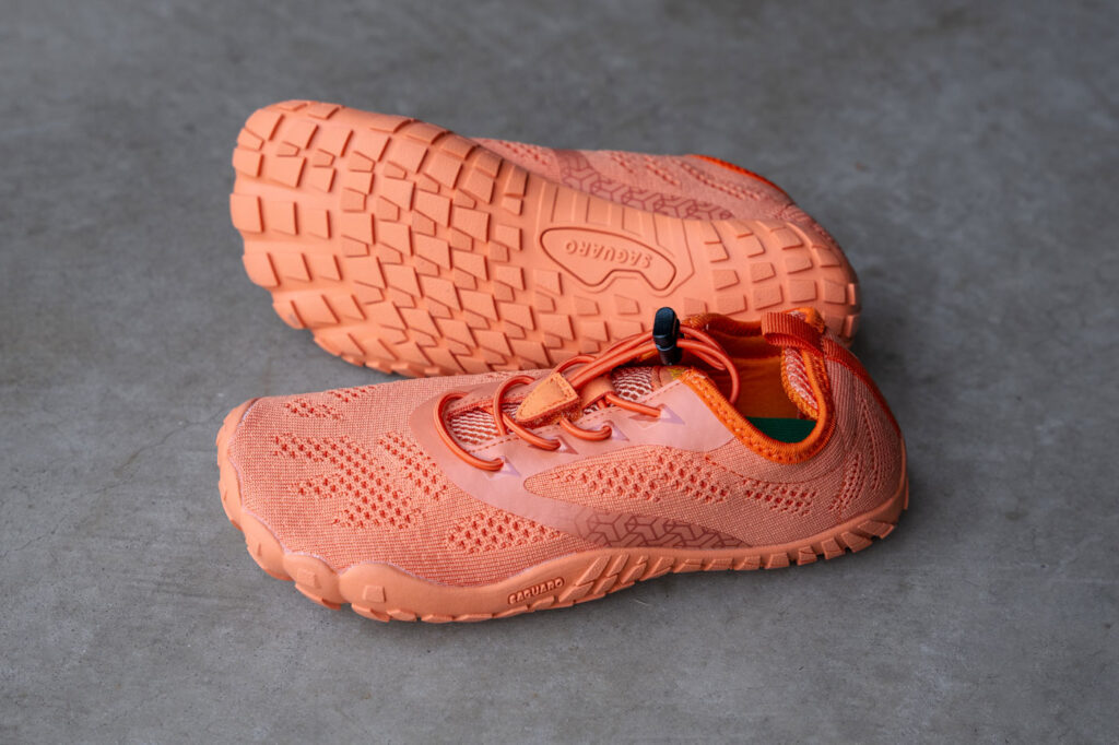 Grippy soles of saguaro shoes barefoot hiking shoes