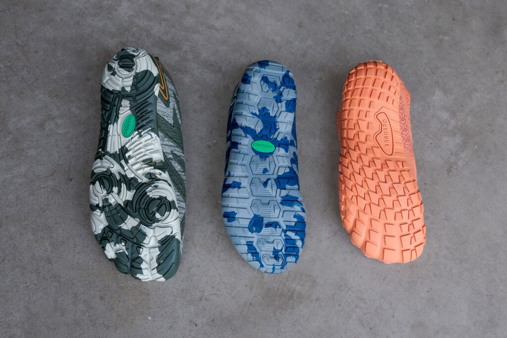 Grippy sole design of Saguaro shoes minimalist trail runners