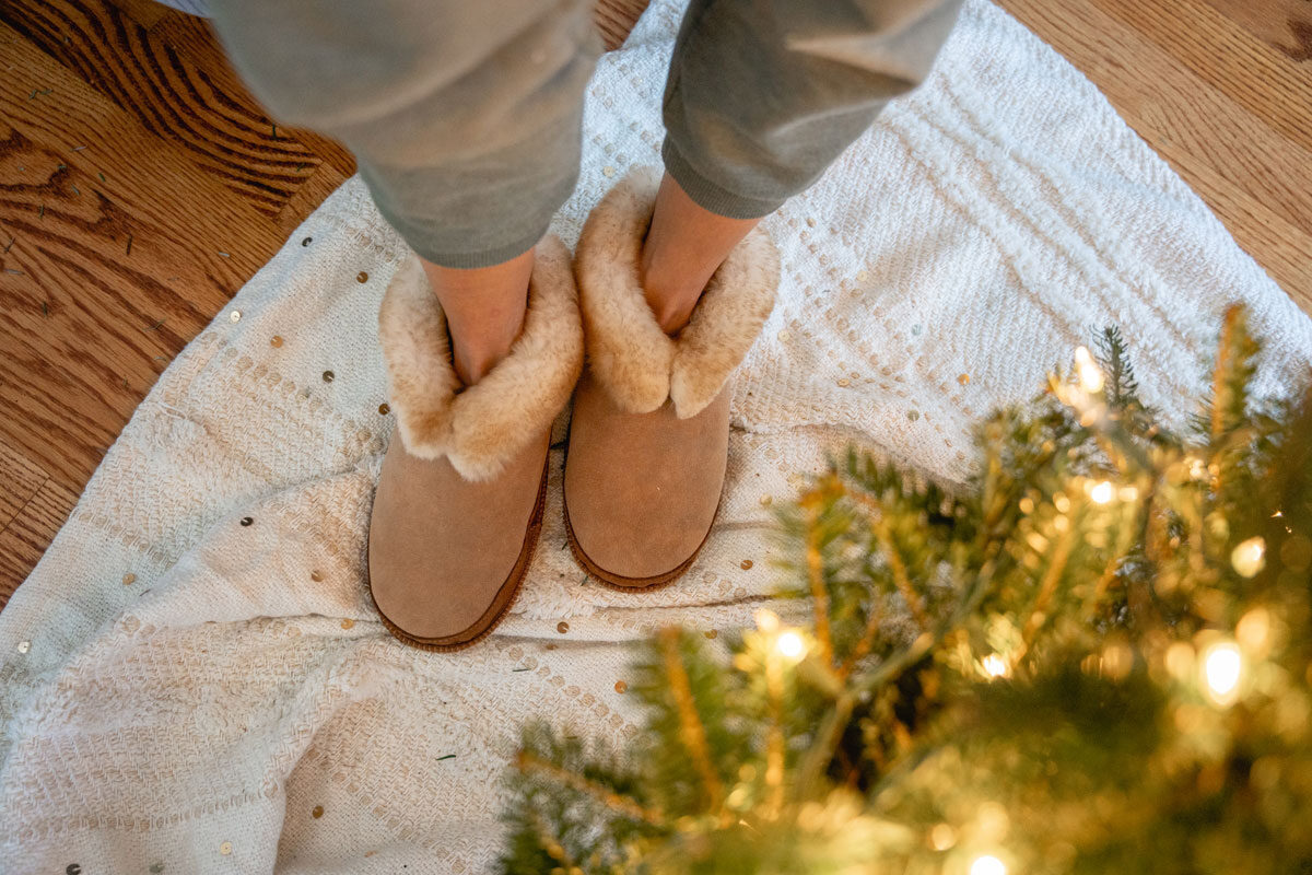Softstar Fireside Slippers, Barefoot Sheepskin House Slippers