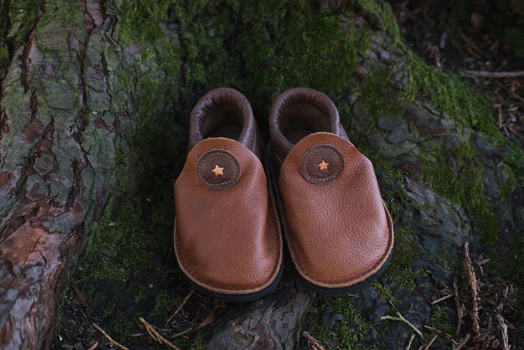 Softstar flexible leather moccasins for toddlers
