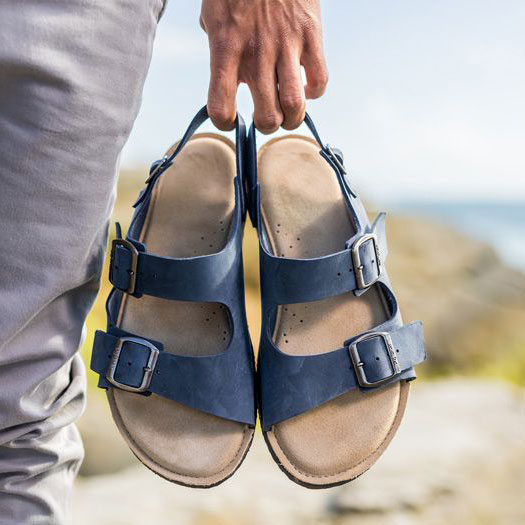 Softstar Camino Sandals like Birkenstock in Blue