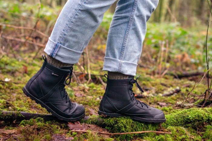 Softstar switchback barefoot hiking boots with Vibram sole