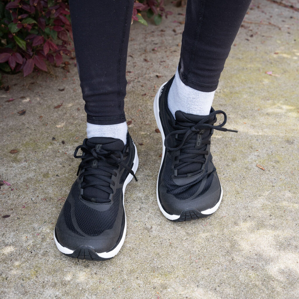 Topo Athletic running shoes with a wide toe box