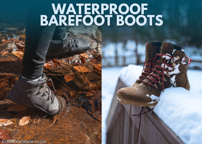 Waterproof barefoot boots for rain and snow