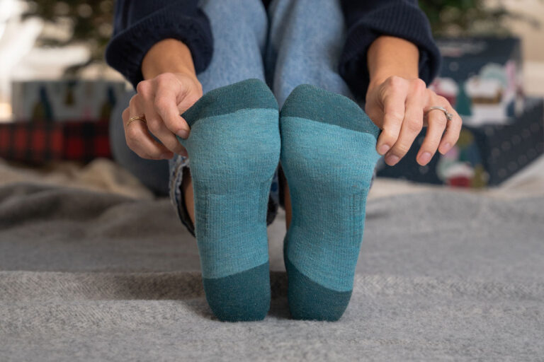 Socks to wear with barefoot shoes, wide toe box socks