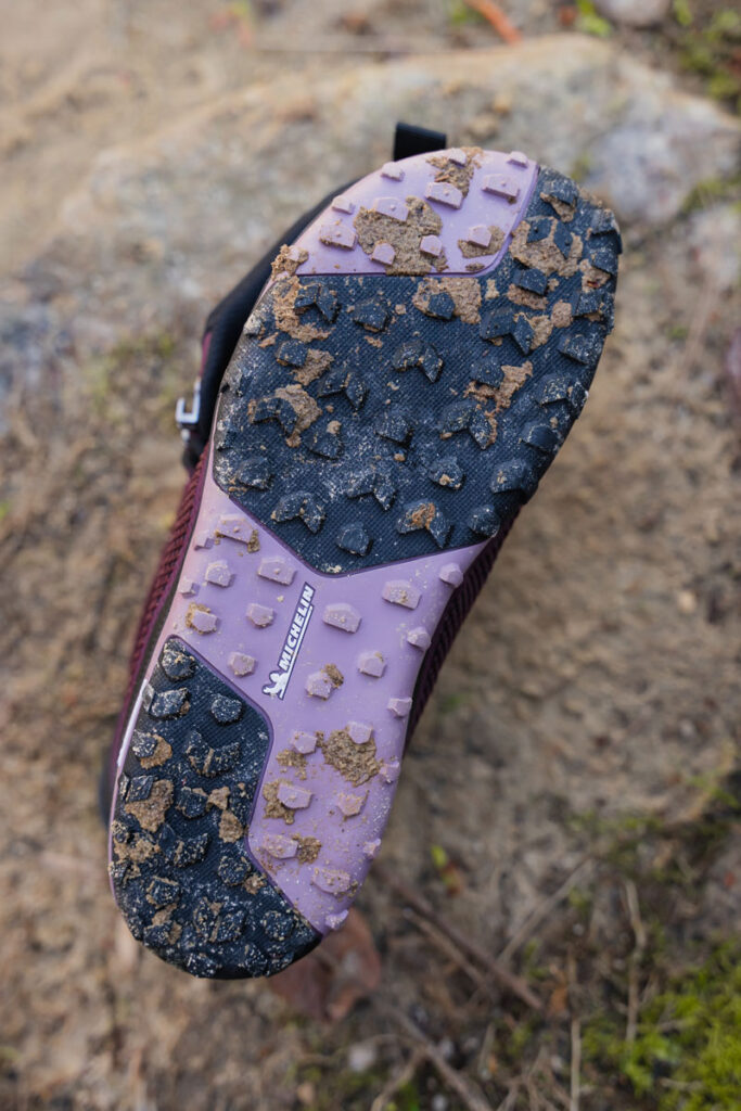 Michelin sole on the barefoot hiking boots Xero Shoes Scrambler Mid